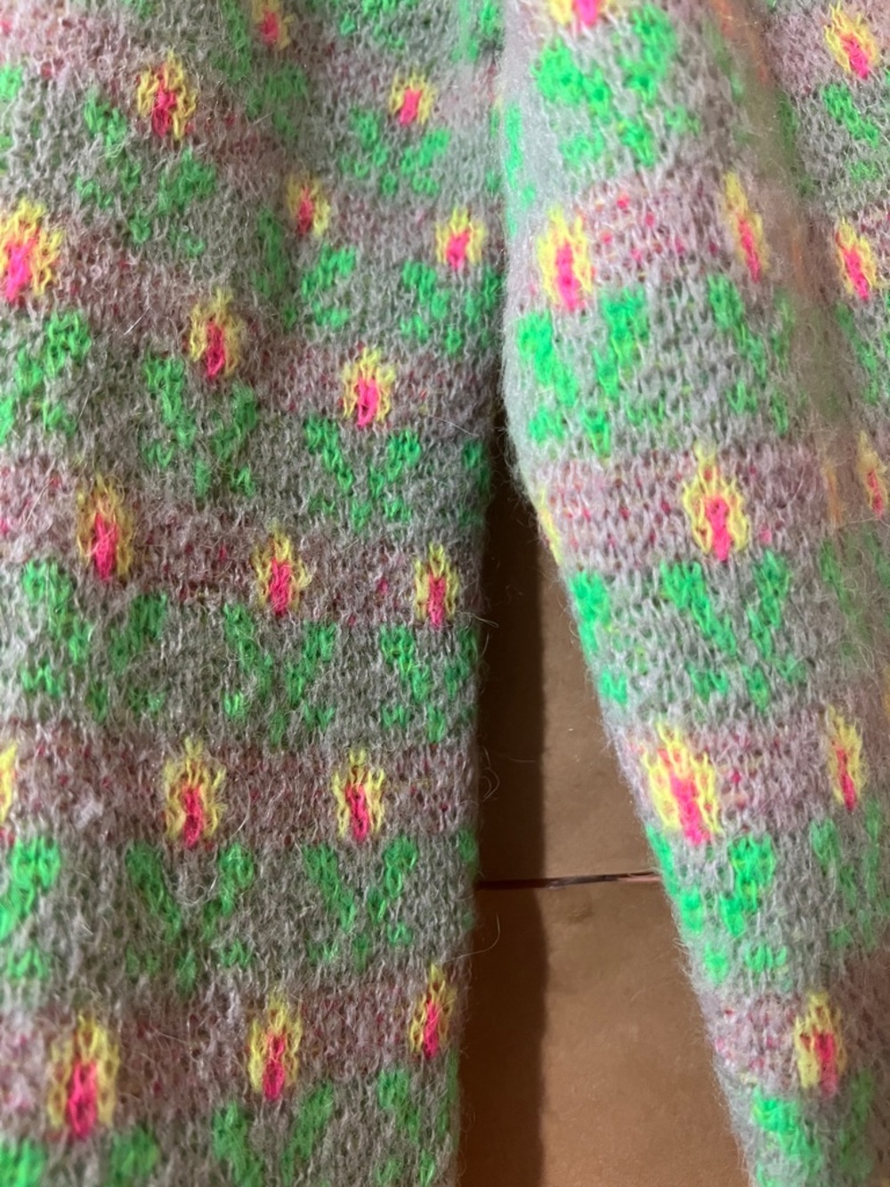 Dr Bloom | Voltereta Sweater Floral Jacquard Button Neck Alpaca Blend Size S/M - Picture 10 of 13